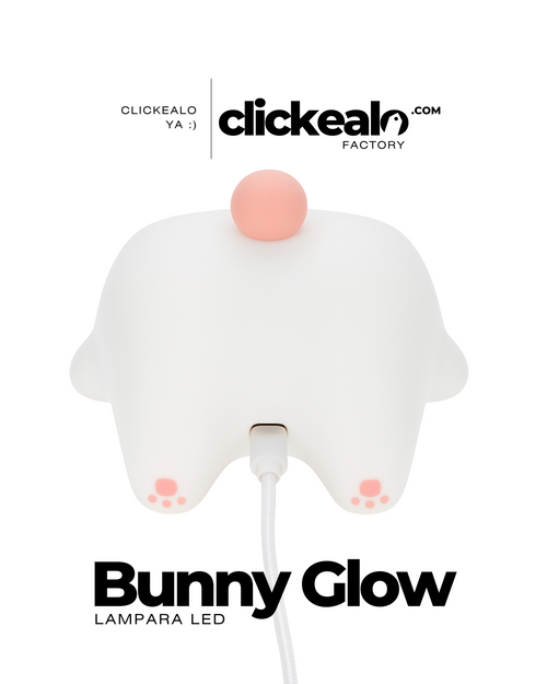 Bunny Glow™ – Lámpara de Silicona Recargable con Luz LED Suave